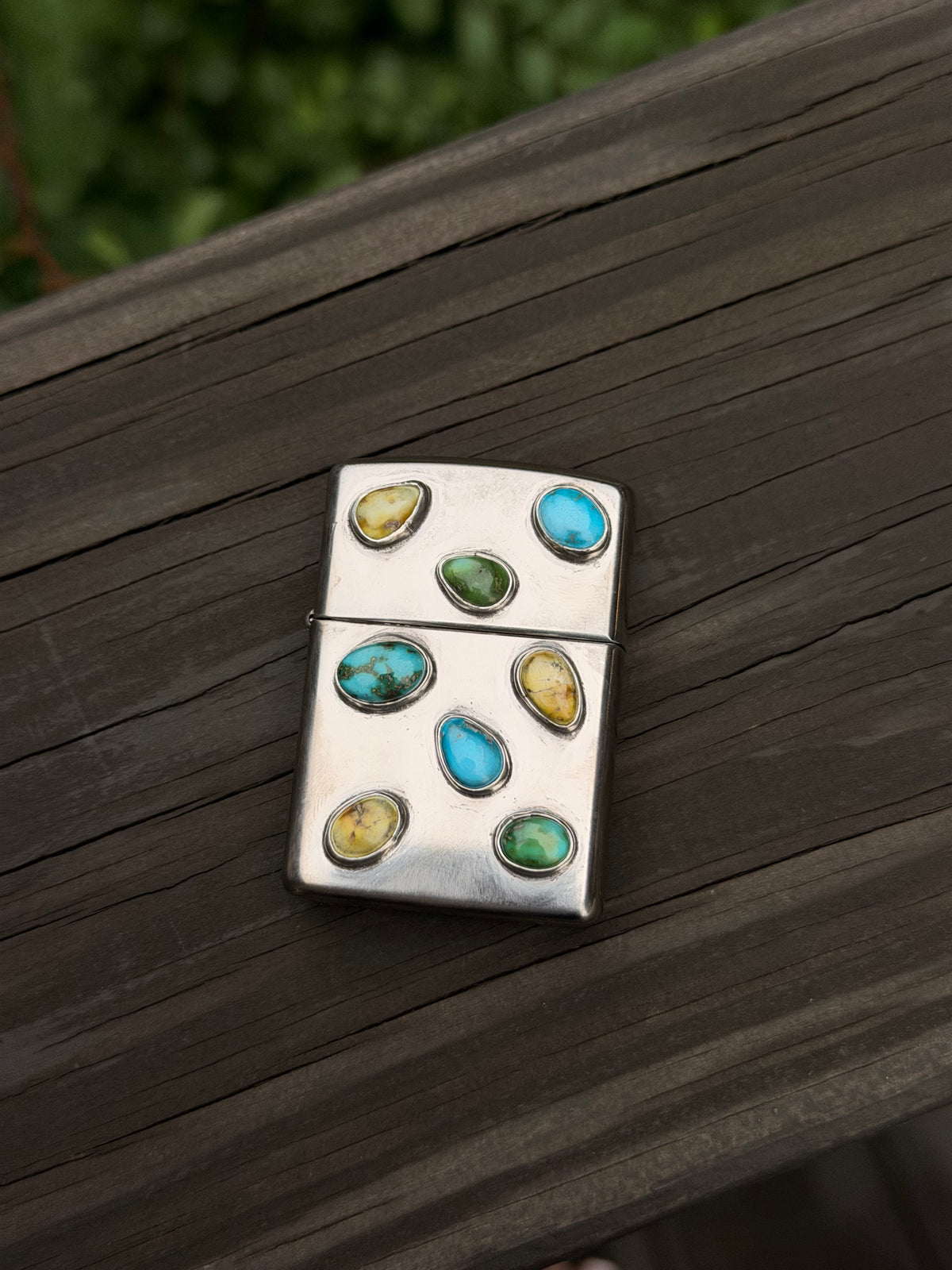 Mixed Stone Zippo Lighter