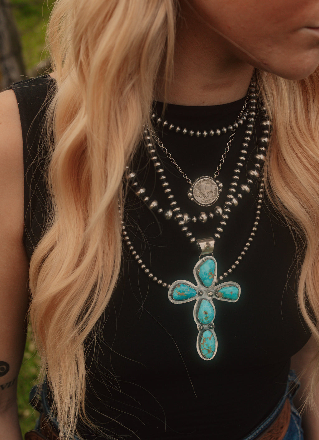 Ivy Cross Pendant