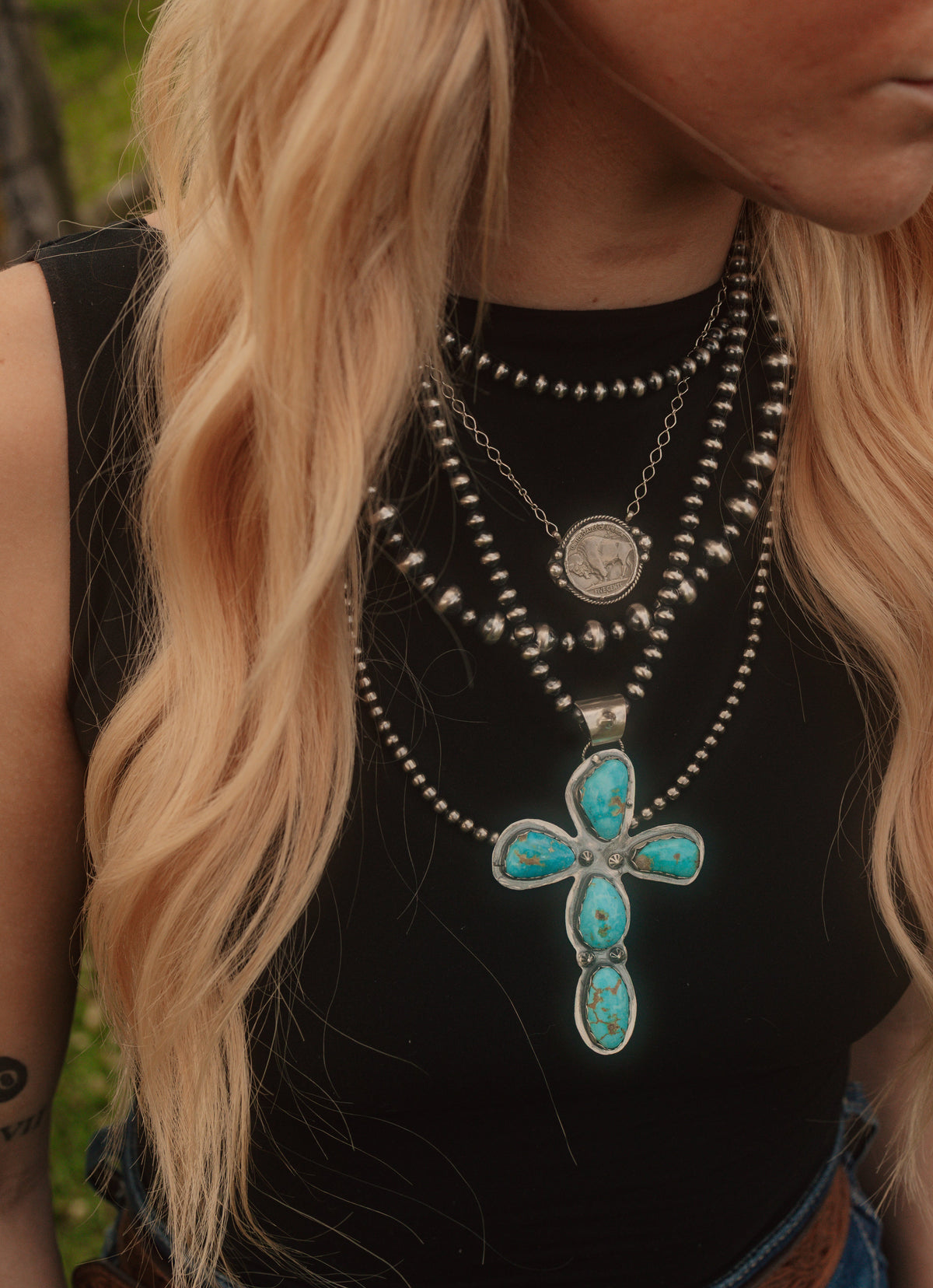 Ivy Cross Pendant